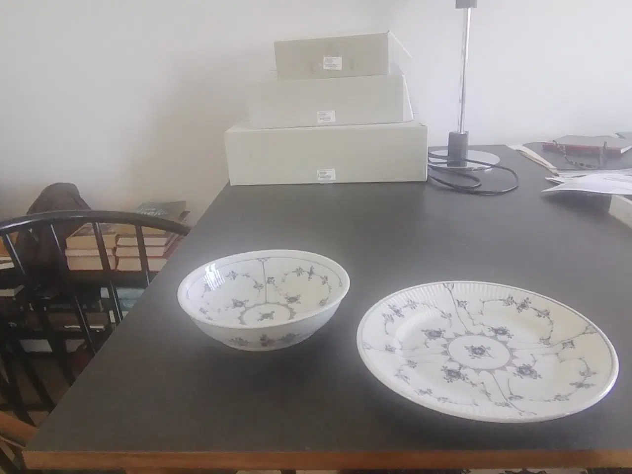 Billede 1 - Royal Copenhagen tallerken og lille skål.