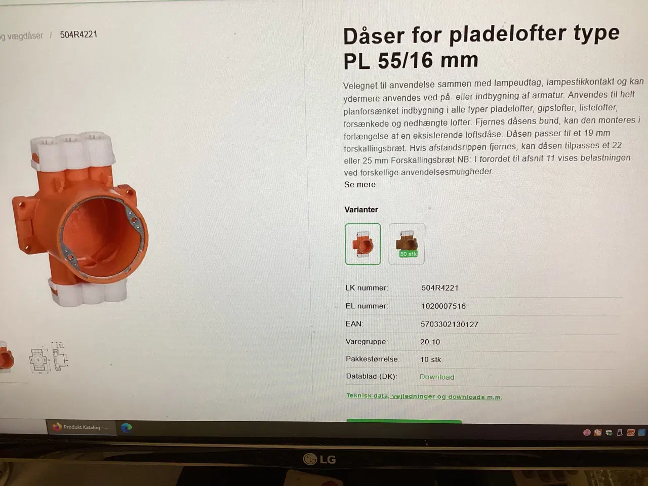 Billede 7 - 10 STK PLADELOFTDÅSE FRA LK