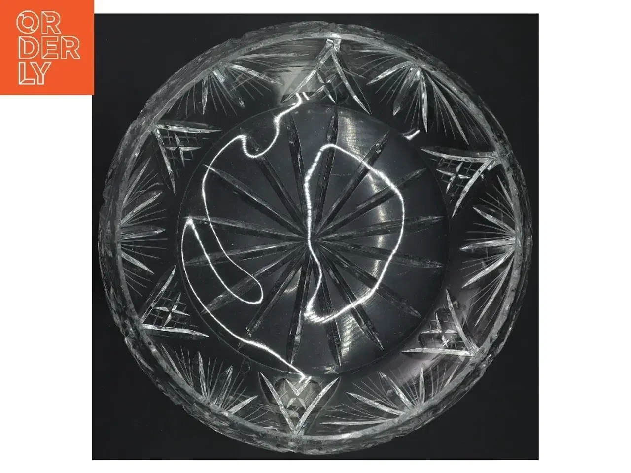 Billede 3 - Krystalskål med mønster (str. Ø 25 cm)