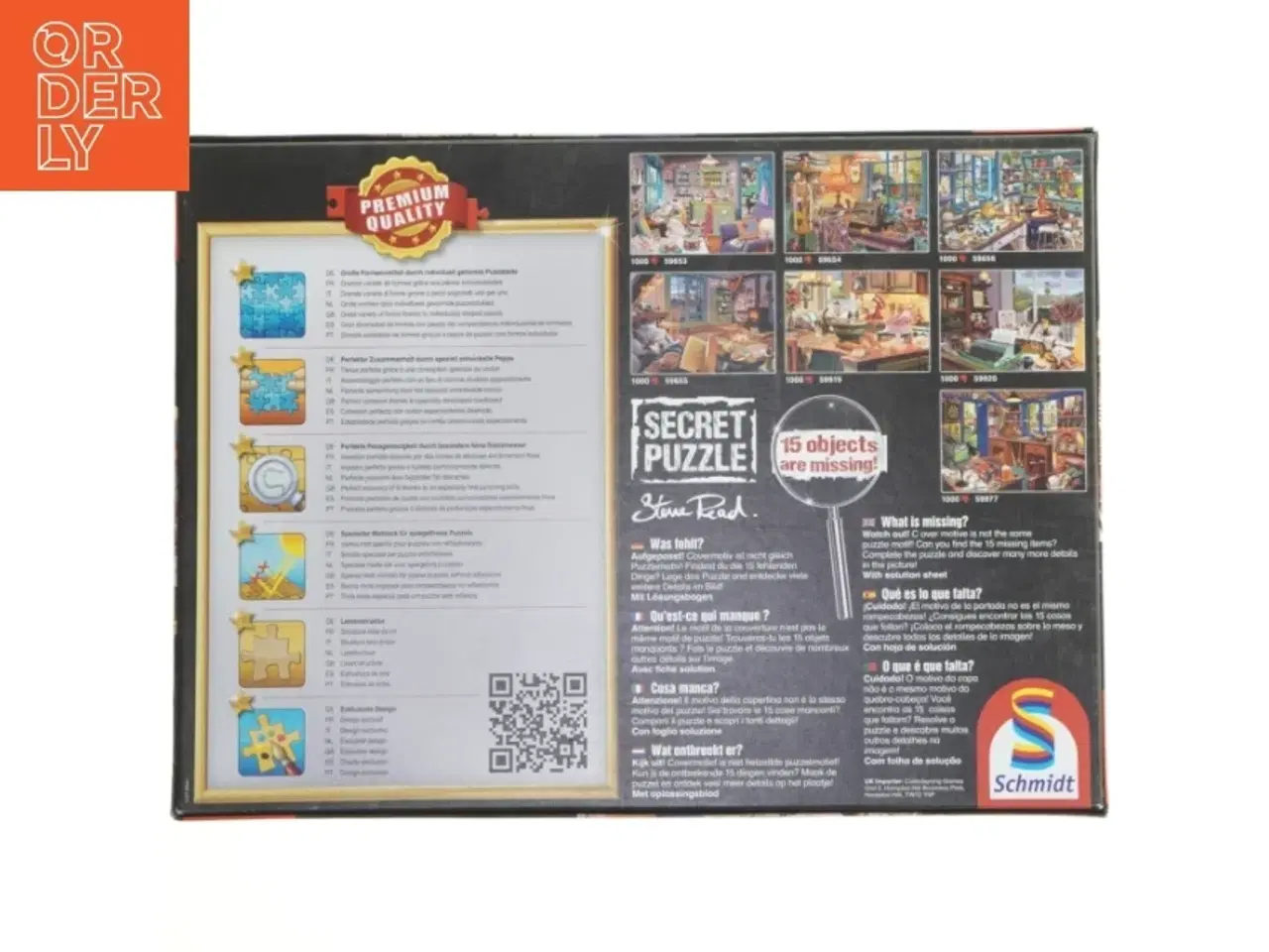Billede 2 - Schmidt Secret Puzzle 1000 brikker fra Schmidt (str. 1000 brikker)