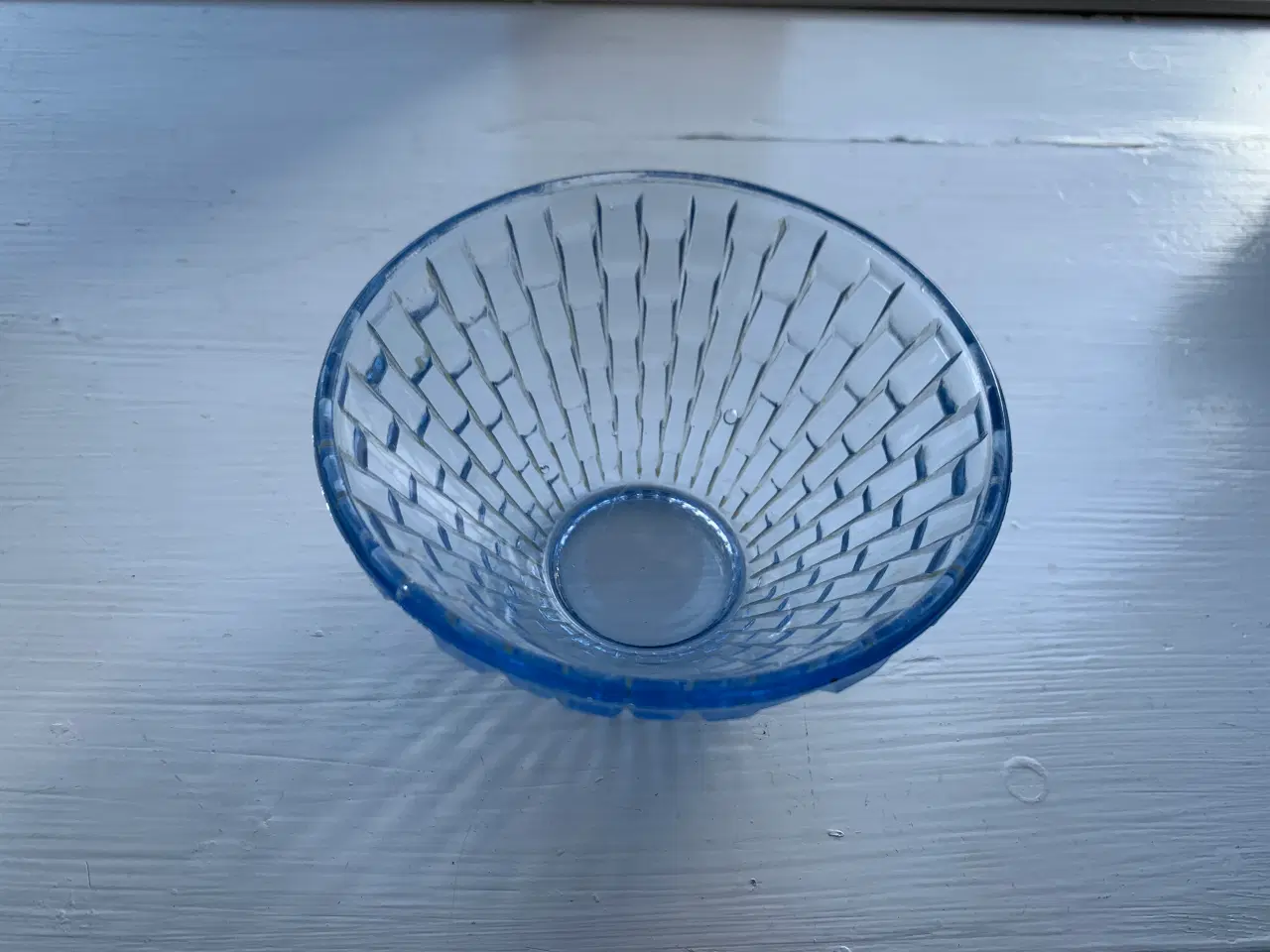 Billede 2 - 3 stk. ens lyseblå skåle i glas