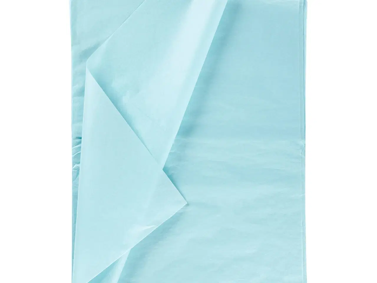 Billede 1 - Lyseblåt silkepapir 50x70 cm - 25 ark til kreative projekter