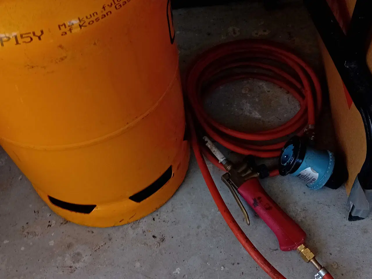 Billede 1 - Gas flask/ gas brænde 