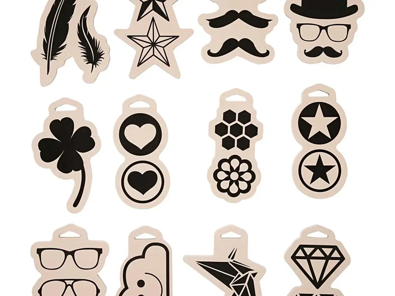 Billede 1 - Skumstempel sæt 12 stk. - 12x18 cm, 15 mm tykkelse