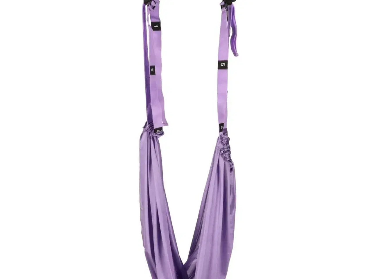 Billede 2 - Aerial yoga hængekøje/slynge 150×80 cm – lilla, op til 100 kg