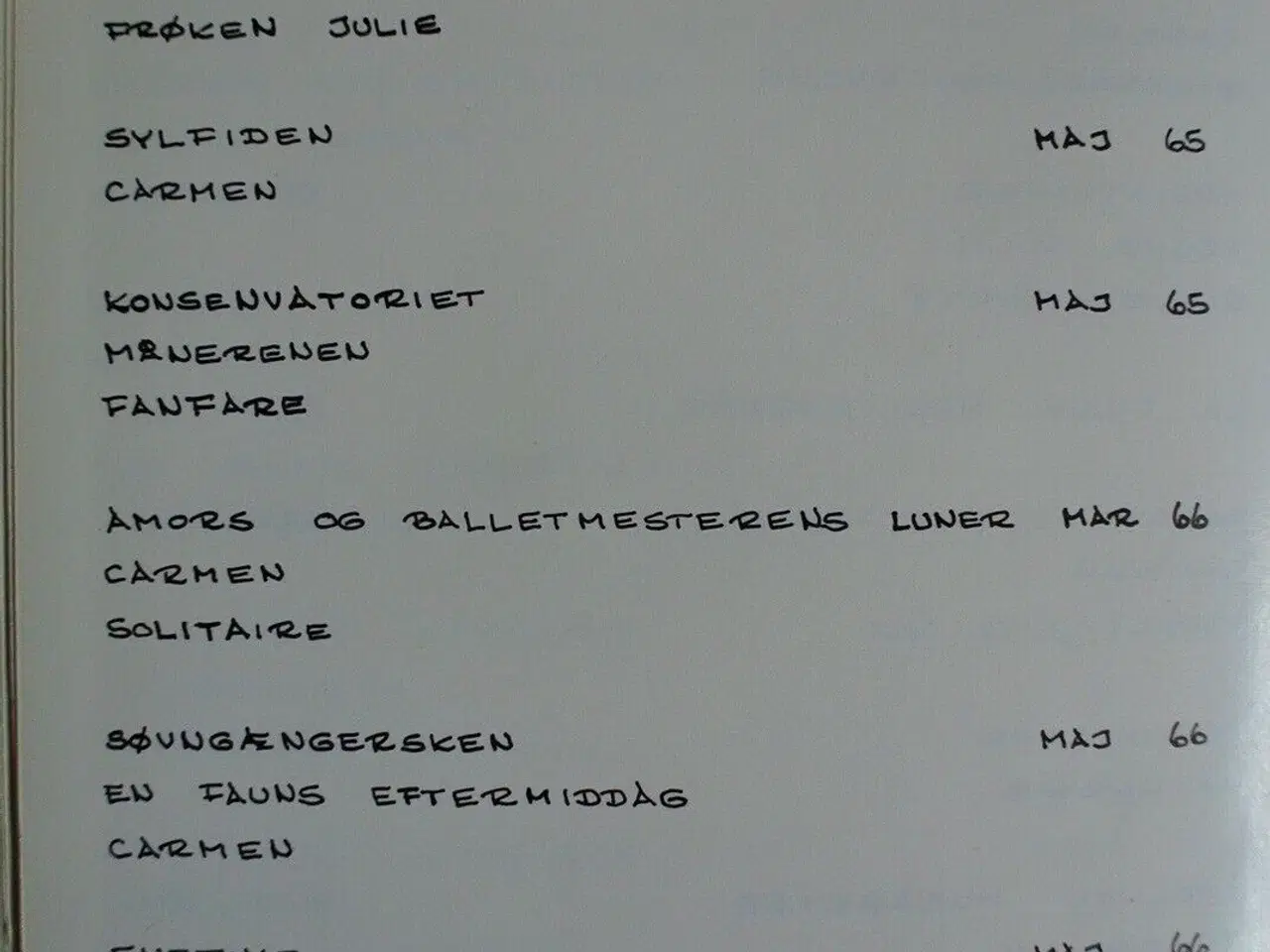Billede 6 - det kongelige teater ballet programmer 1961-1966, 