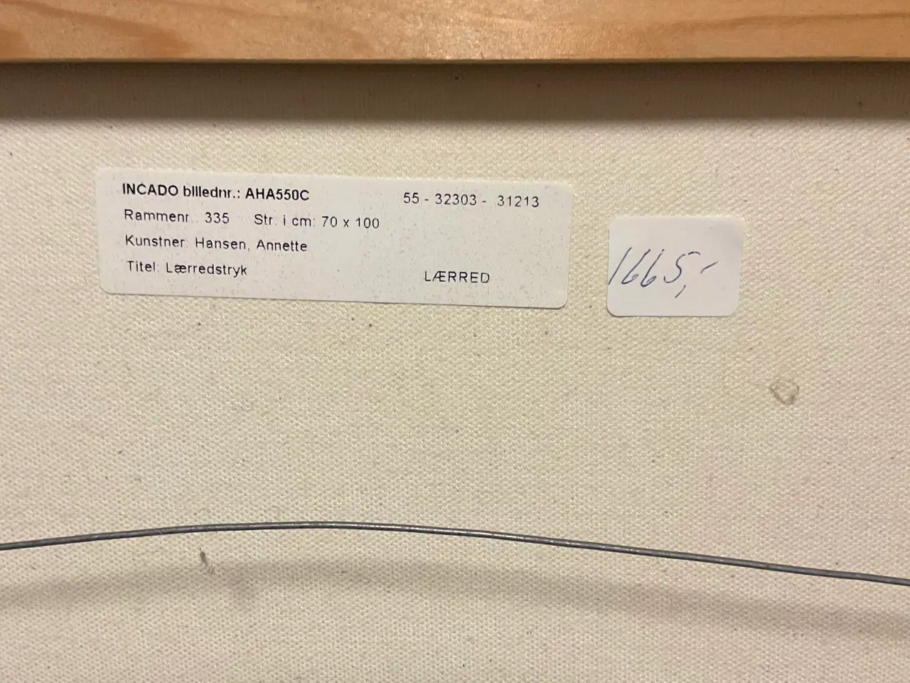 Billede 3 - 2 stk lærredstryk af Anette Hansen.