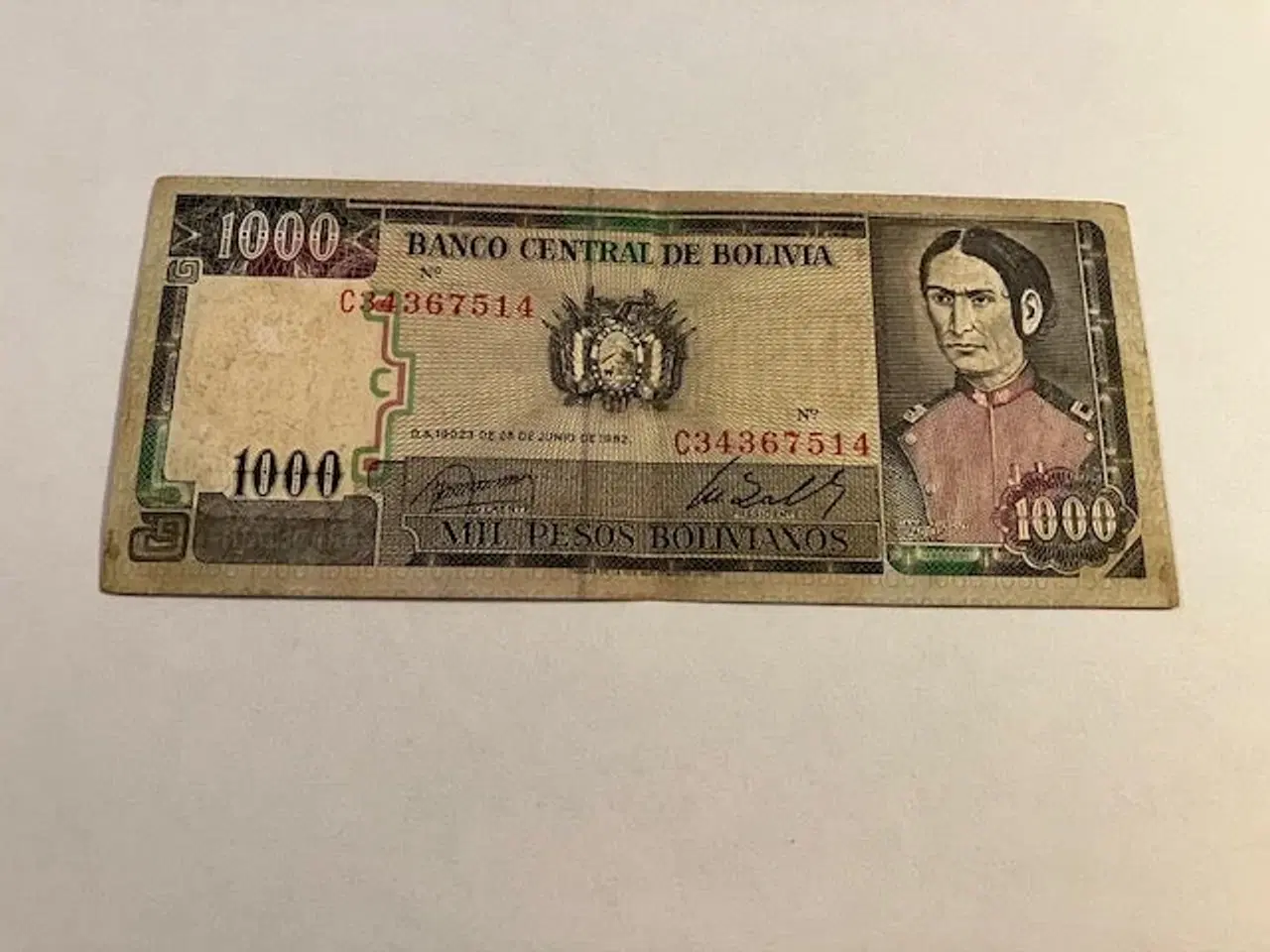 Billede 1 - 1000 Pesos Bolivia