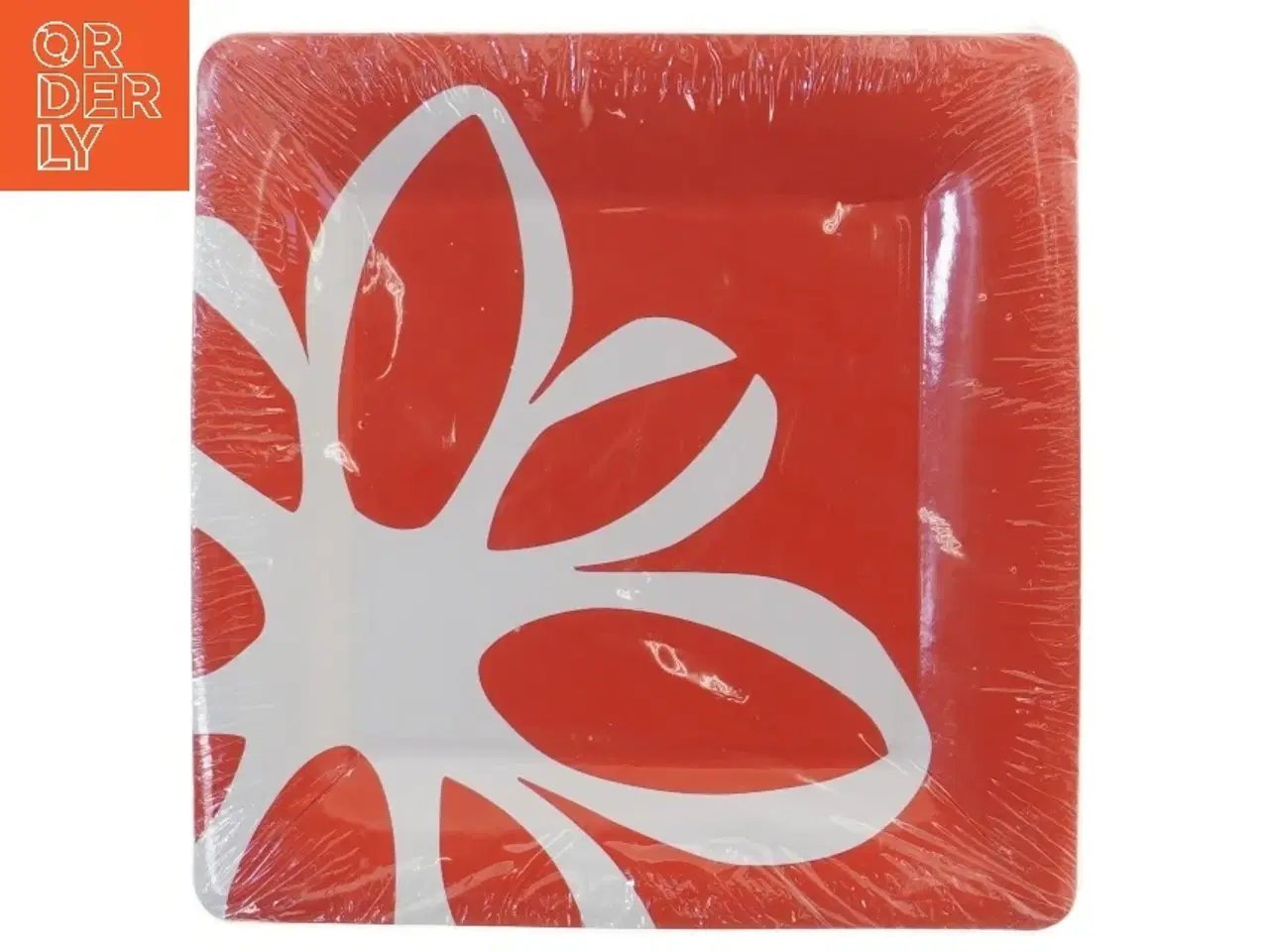 Billede 1 - Kvadratiske papirtallerkener fra IKEA (str. 18 stk 26x26 cm)