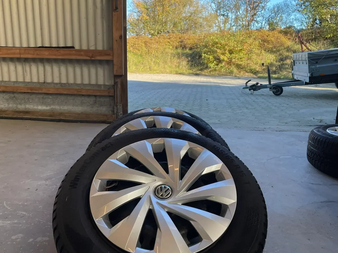 Billede 10 - 15" original WV Polo stålfælge + vinterdæk Conti