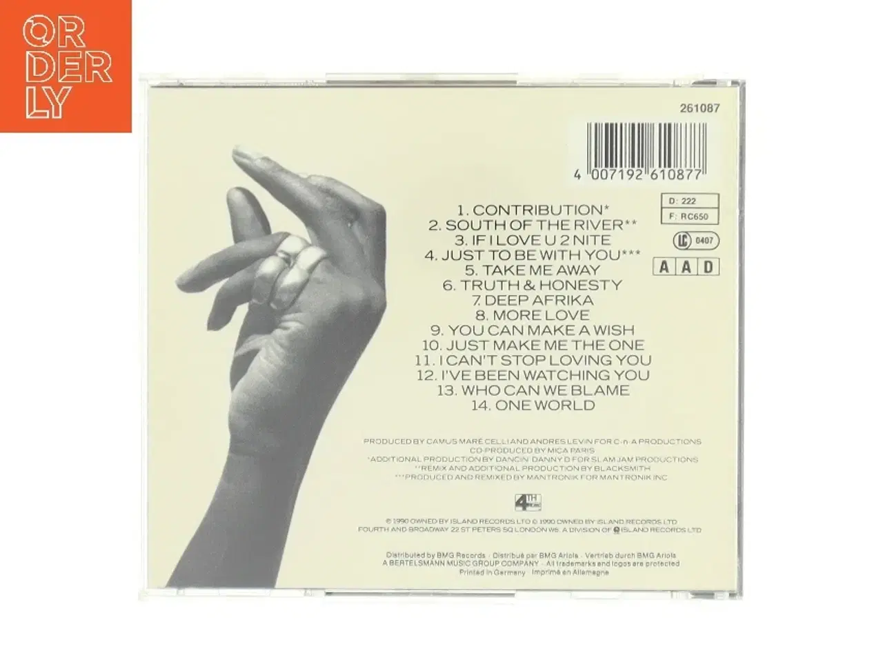 Billede 2 - Mica Paris - Contribution CD fra Island Records