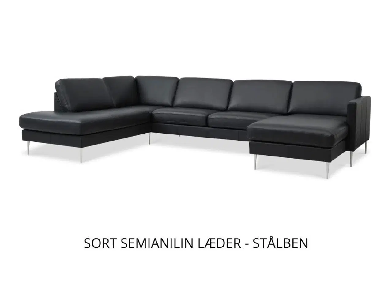 Billede 14 - Ny u-sofa stof eller læder. 