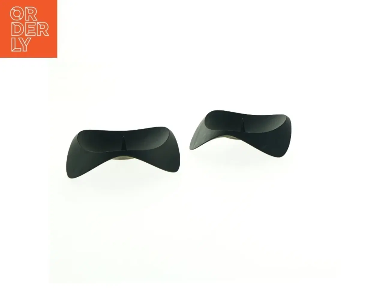 Billede 1 - Sorte lysholdere fra Stelton (str. 12 x 4 cm)