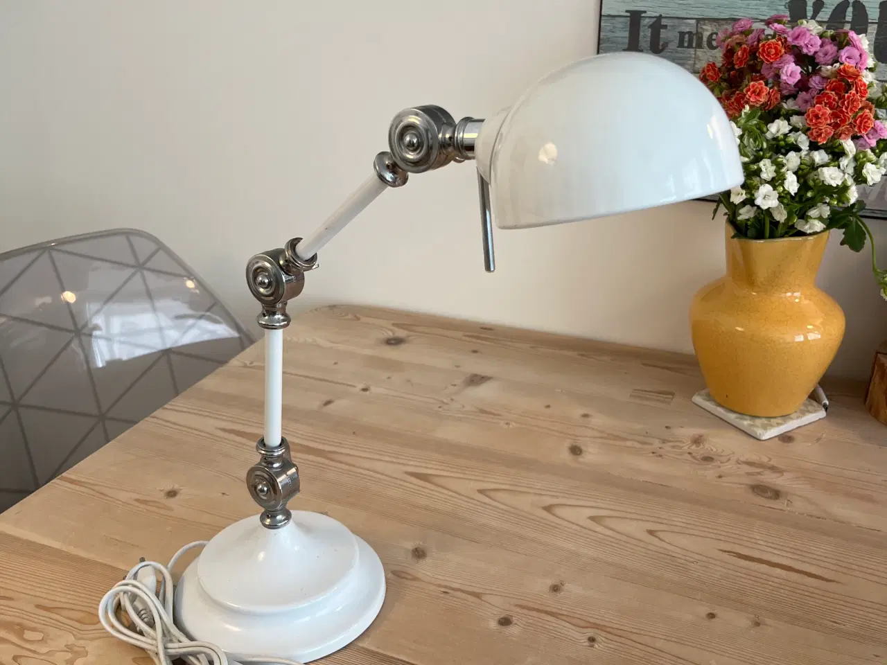 Billede 1 - Dejlig retrostyle skrivebordlampe