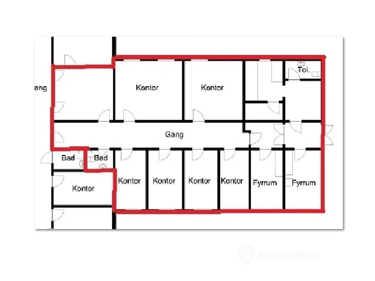 Billede 3 - Fine kontorer med bad til lav pris