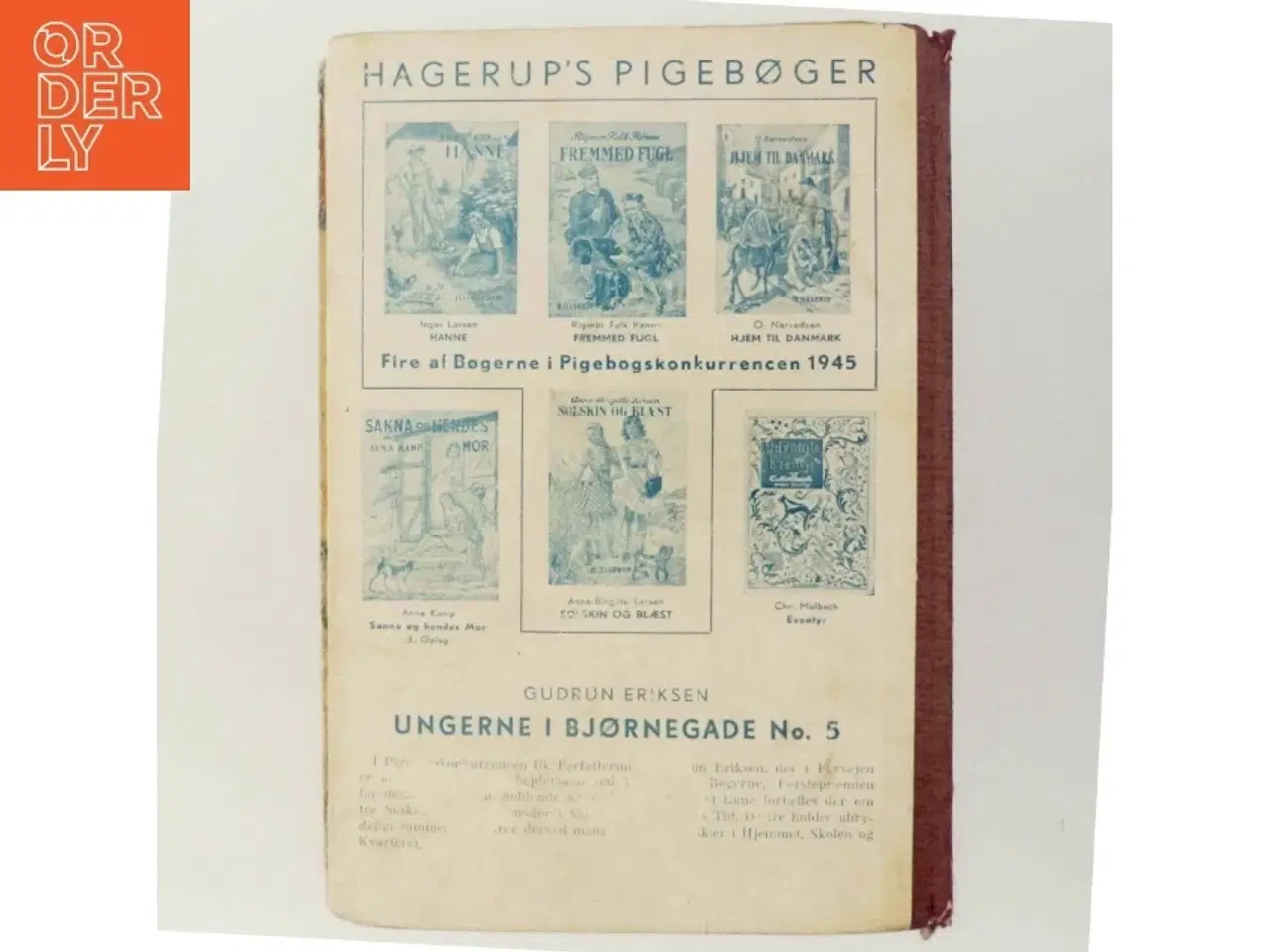 Billede 3 - Gudrun Eriksen &#39;Ungerne i Bjørnegade No. 5&#39; Bog fra Hagerup