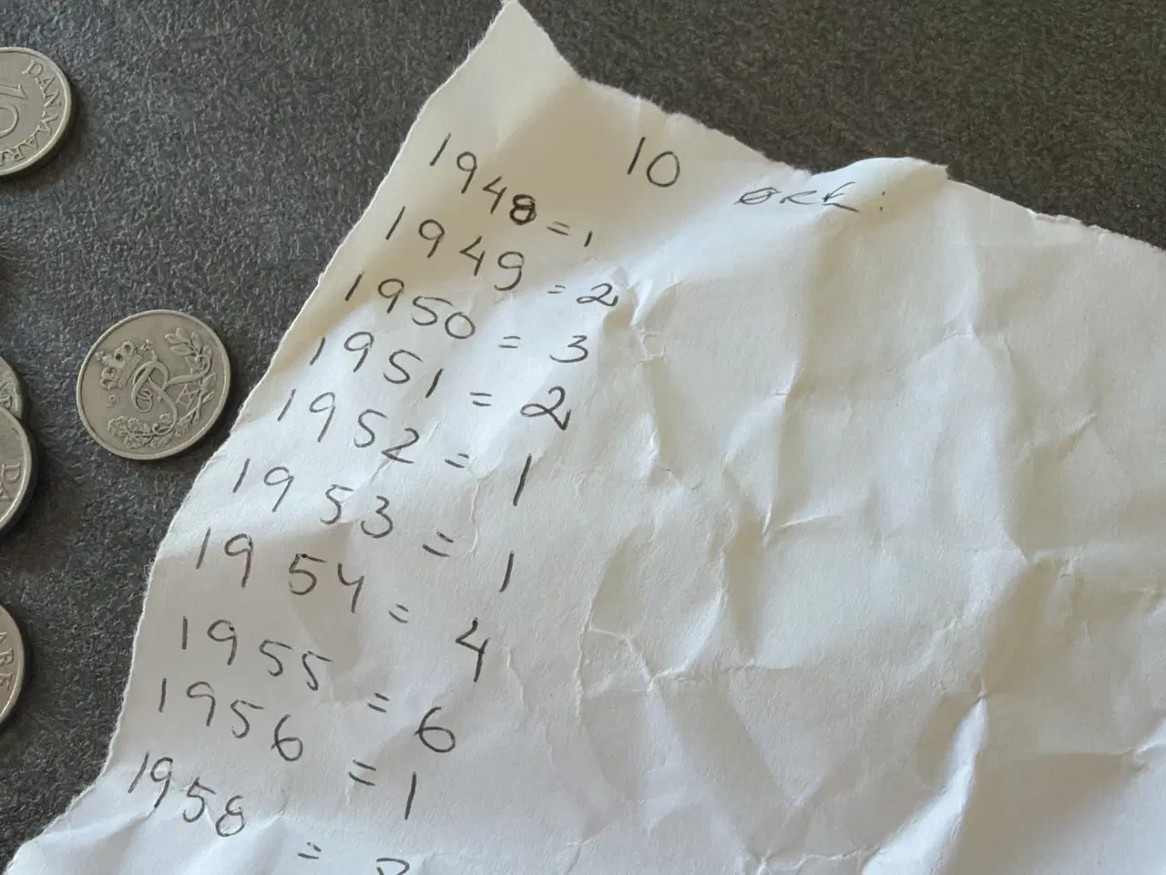 Billede 4 - 10 øre forskellig årgang 