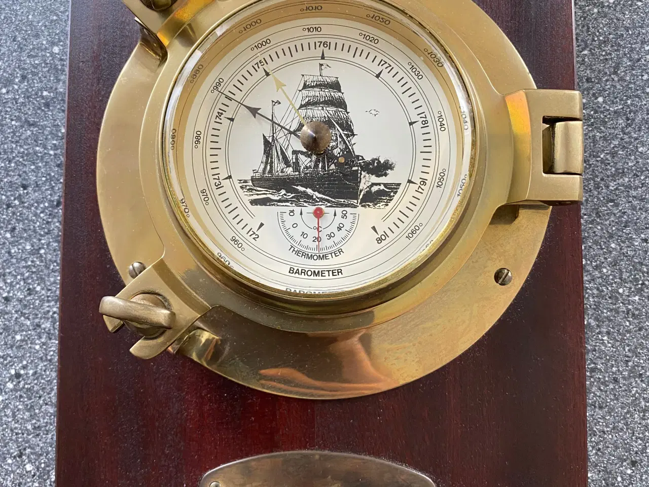 Billede 3 - Skibsur, barometer og klokke