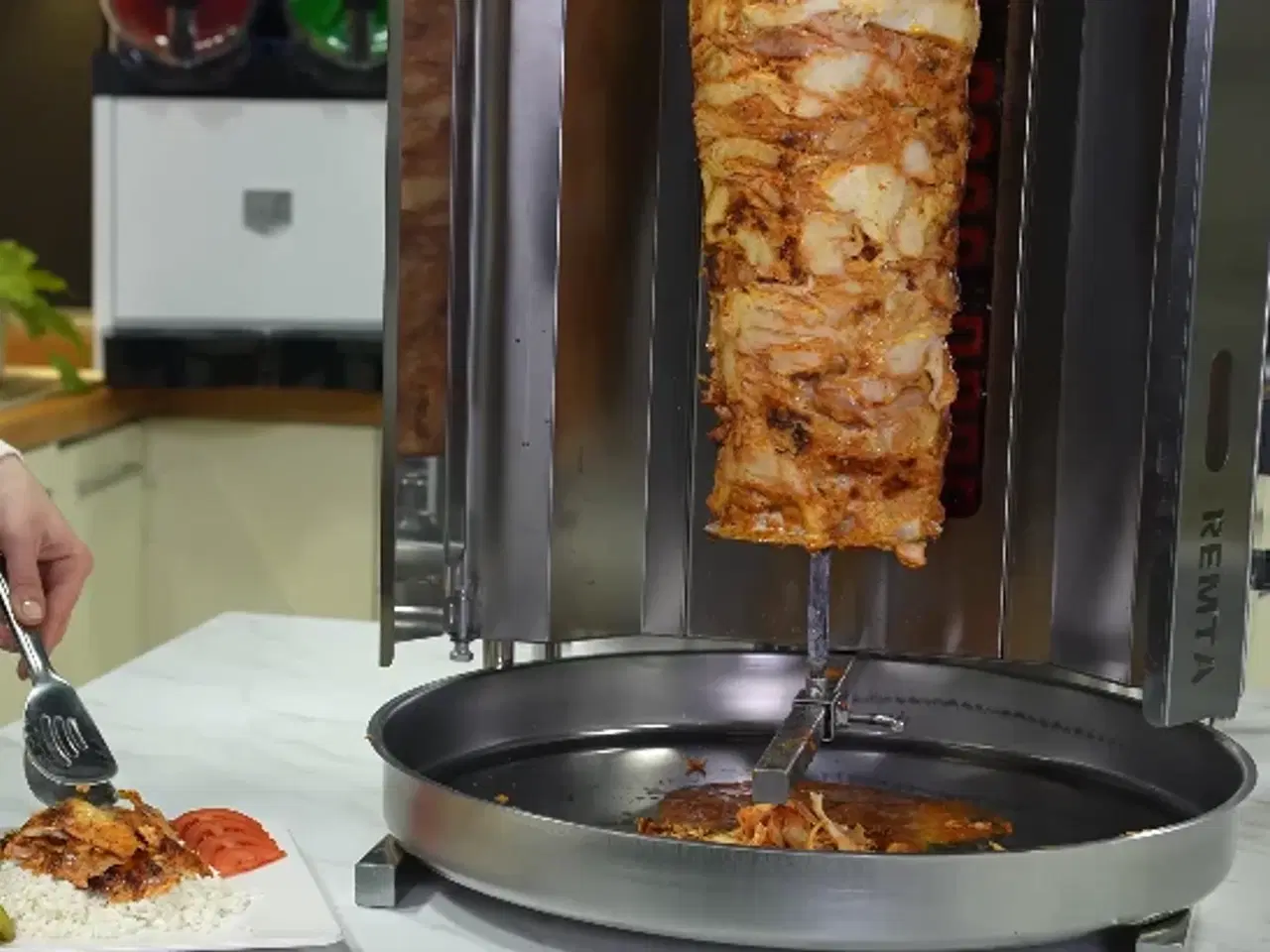 Billede 2 -  Shawarma / Døner grill 20 kg – elektrisk