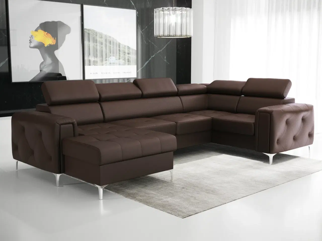 Billede 13 - ORIONIS MAX III HJØRNESOFA MED SOVEFUNKTION 165x320x185 CM