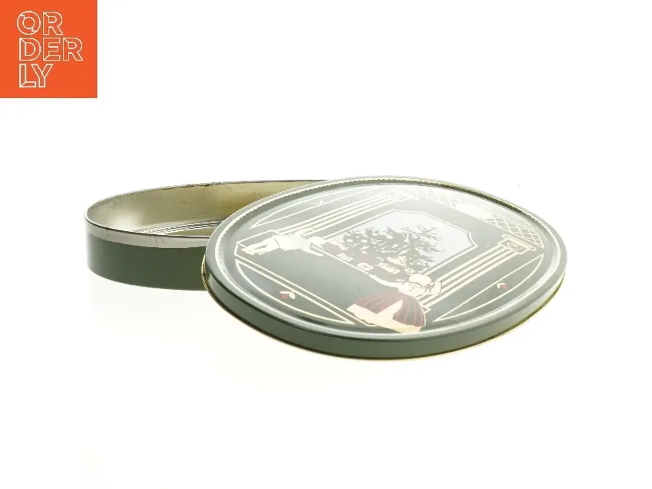 Billede 2 - Dekorativ julekagedåse fra Royal Copenhagen (str. 4,5xØ 32xØ 22 cm)