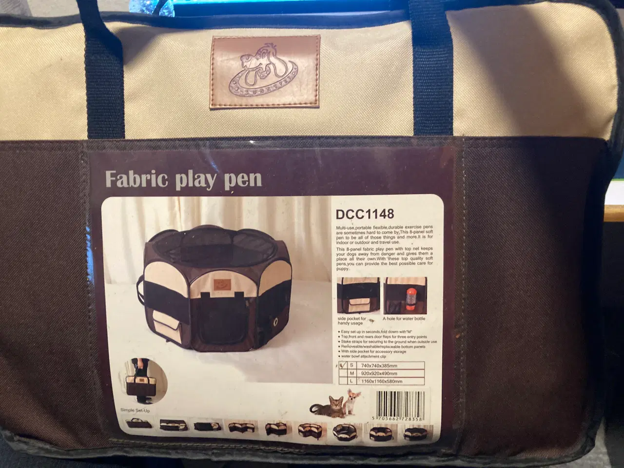 Billede 1 - Hundegård, fabric play pen DCC1148