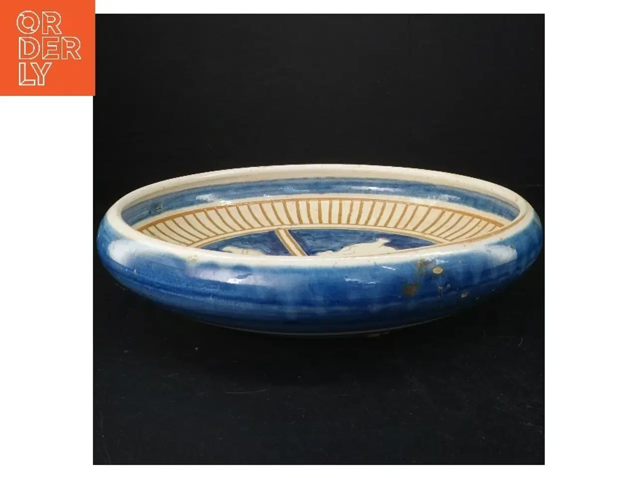 Billede 3 - Håndmalet keramik fad (str. 30 cm)