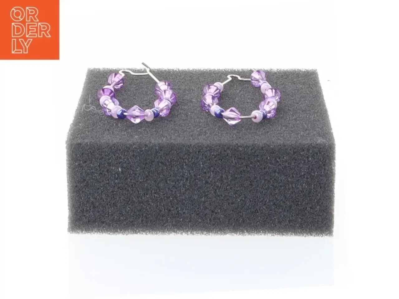 Billede 2 - Perleøreringe (str. 4,5 x 2 cm)