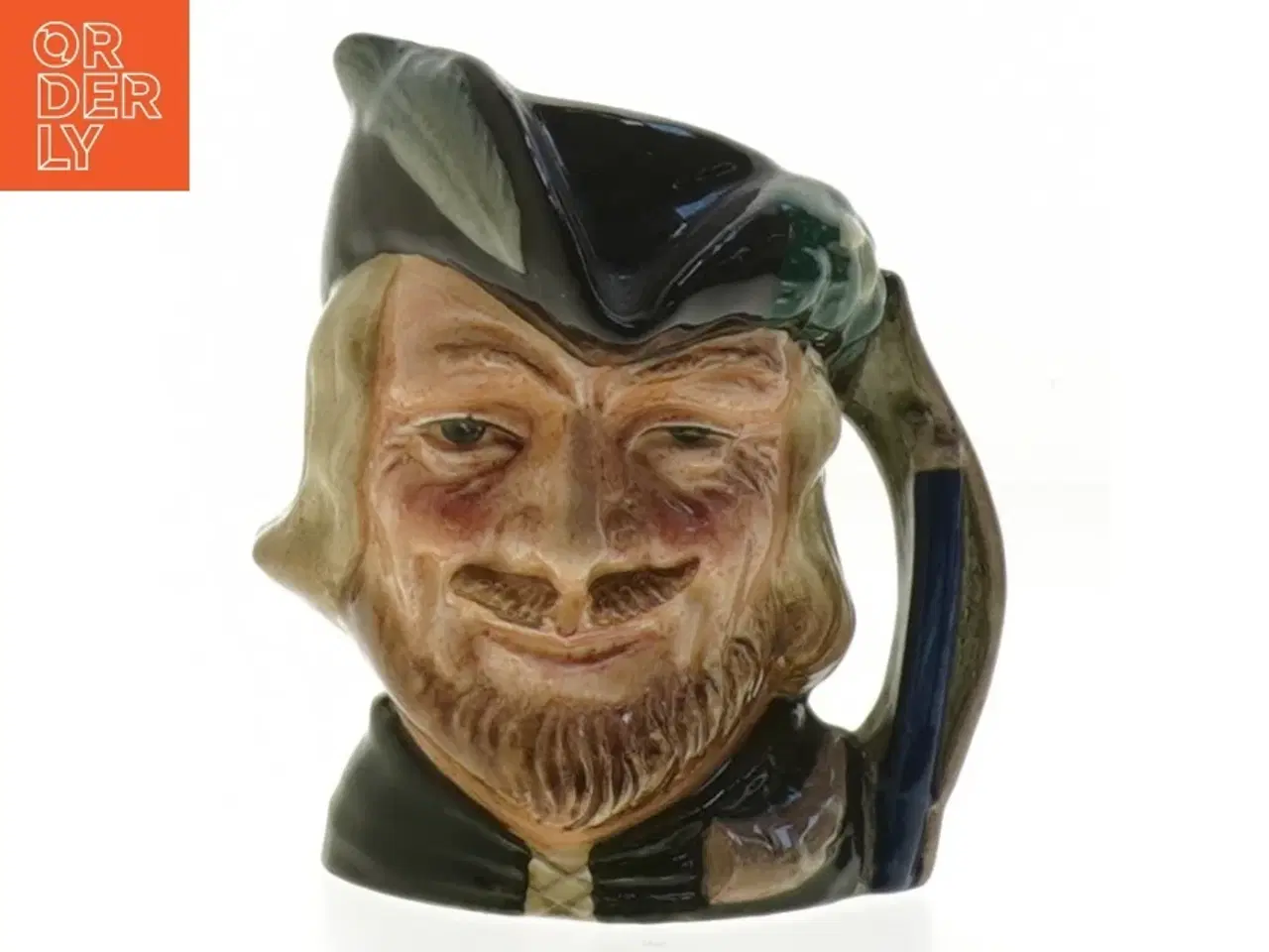 Billede 1 - Keramisk kande formet som hoved fra Royal Doulton (str. 9 cm)