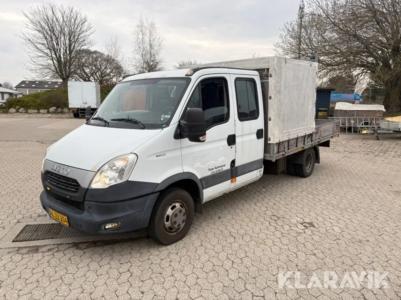 Billede 1 - Ladbil Iveco Daily 35C D med kran og mandskabskabine