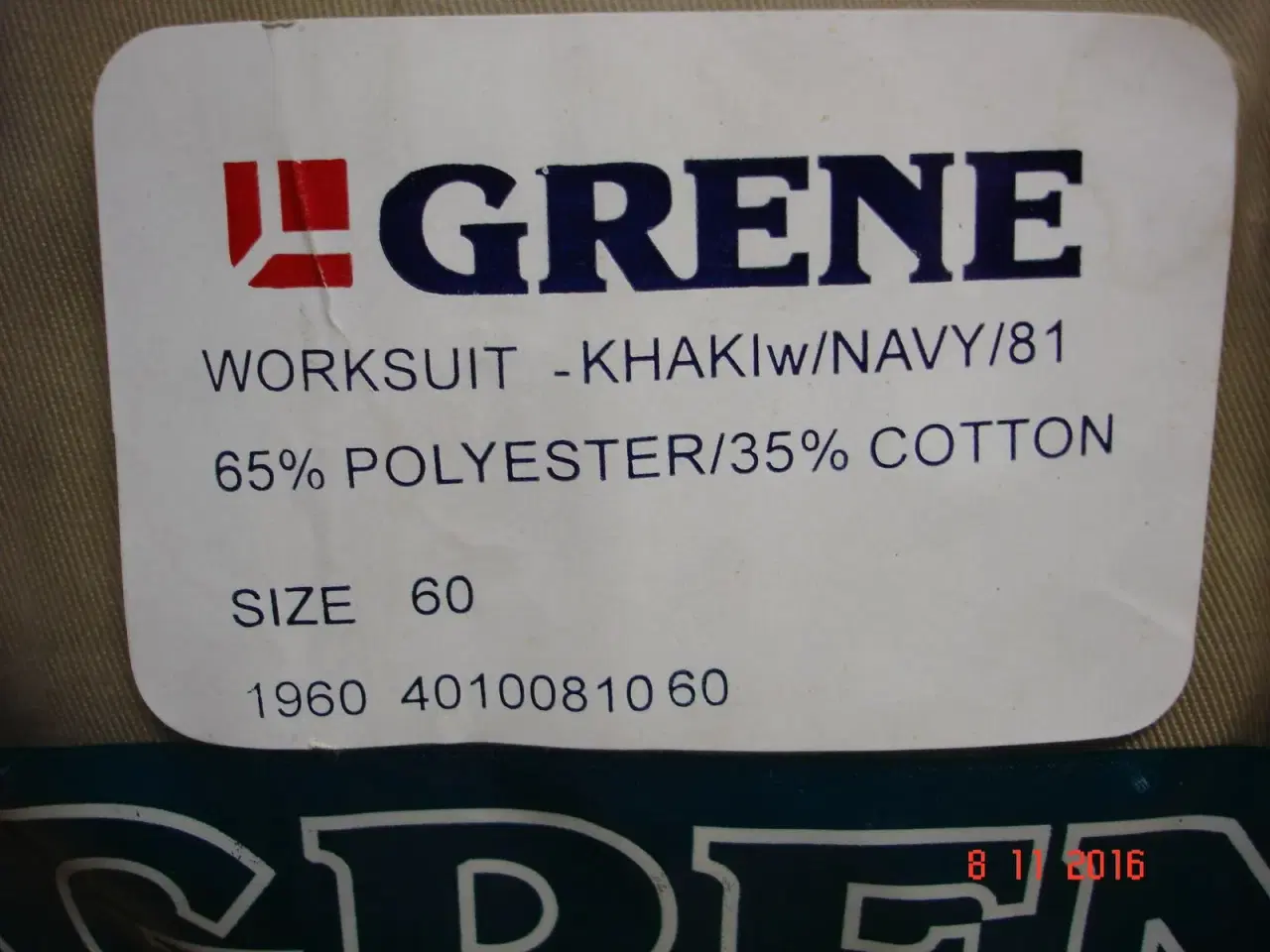 Billede 1 - Grene Workwear Keddeldragt