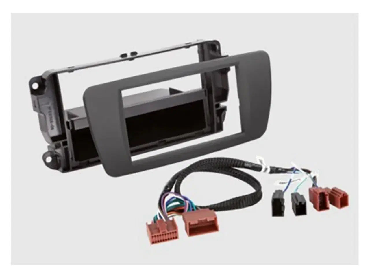 Billede 1 - 2-DIN Radioramme med ledningssæt til Ibiza Grå 2012-15