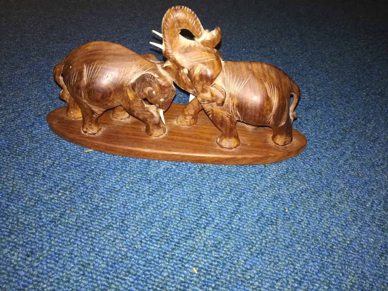 Billede 2 - Træsnit af elefanter 3 stk. 