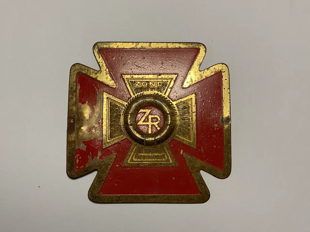 Billede 1 - Gammelt Zonen emblem i messing