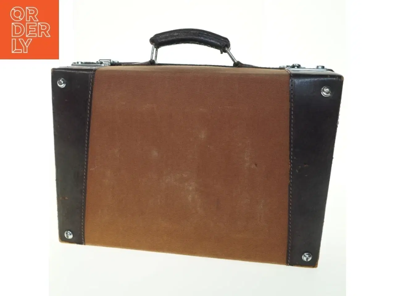 Billede 2 - Brun attachémappe i læder (str. 40x28x13 cm)