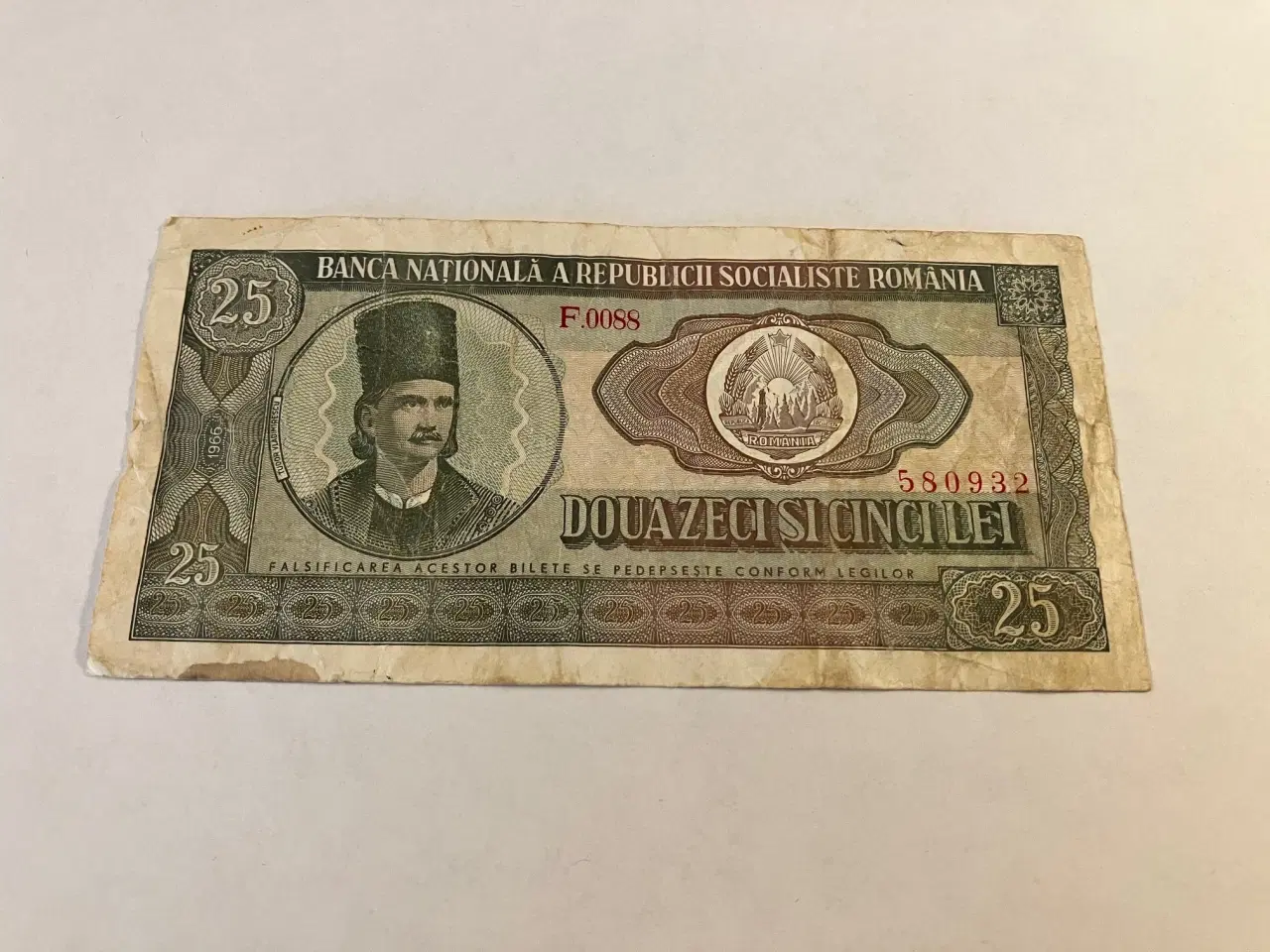 Billede 1 - 25 Lei Romania 1966