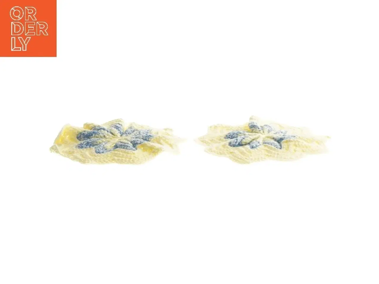 Billede 2 - Gamle Hæklede grydelapper med stjernemønster (str. 15 cm)