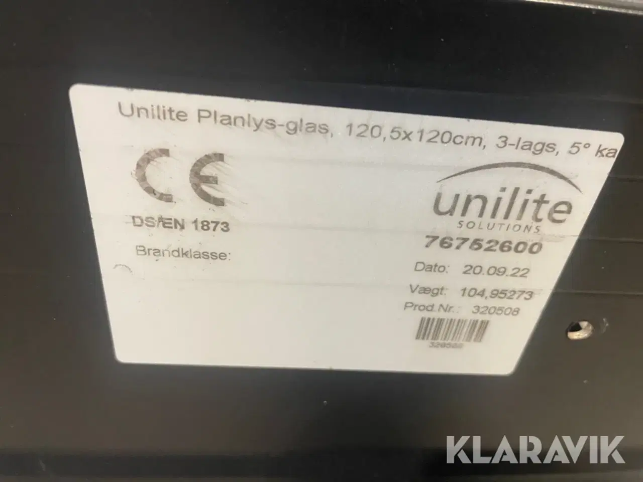 Billede 10 - Ovenlys vinduer Unilite Planlys-glas 6 styk