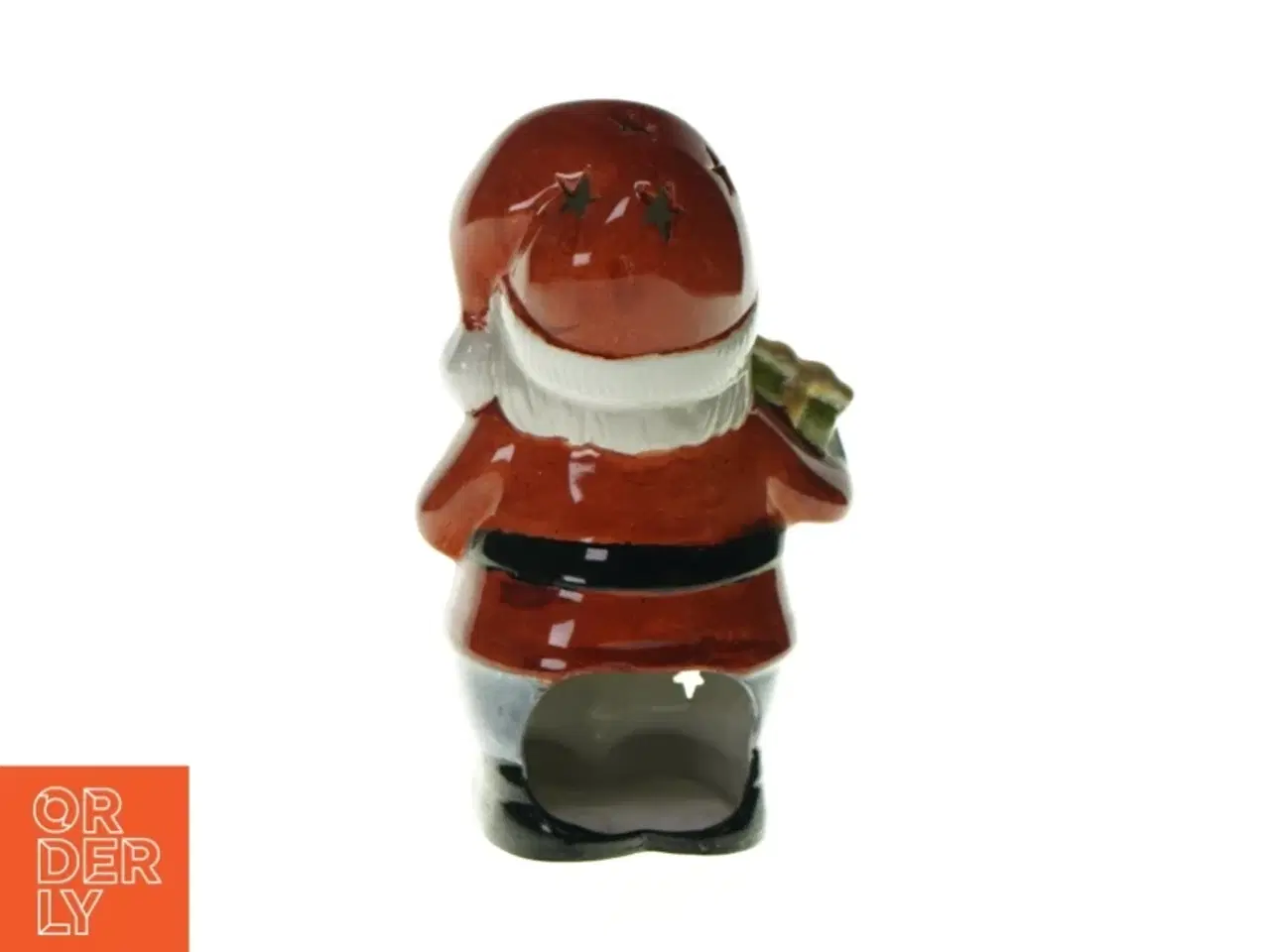 Billede 2 - Dekorativ julemandsfigur med lys (str. LB:23x7cm)