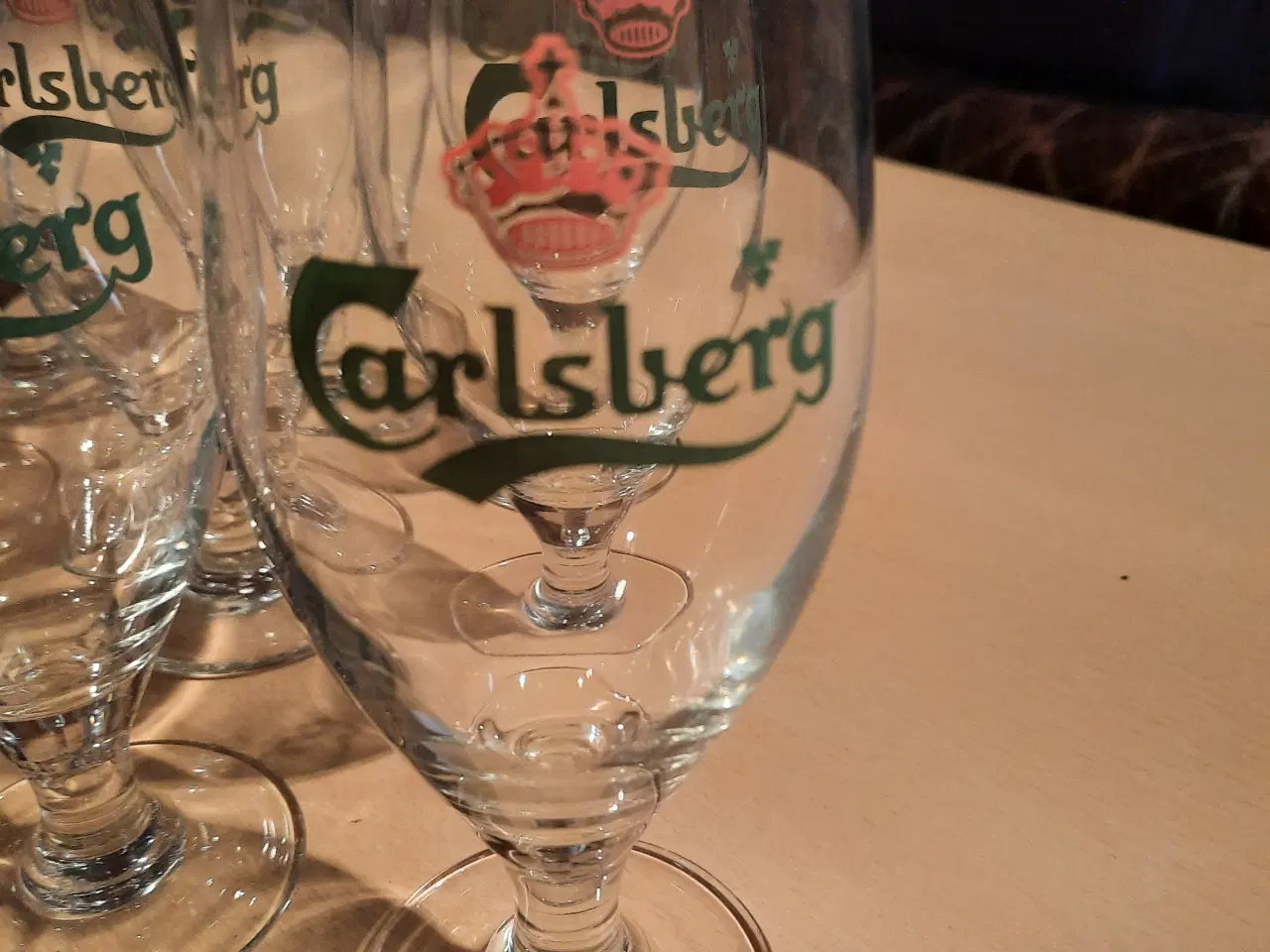 Billede 2 - 12 ølglas med Carlsberg logo