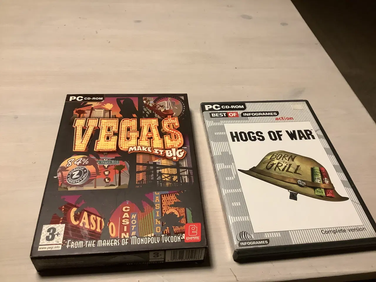 Billede 1 - Vegas make it Big og Hogs of war pc spil 