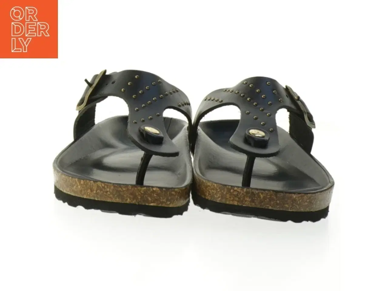 Billede 3 - Sorte sandaler med korksål fra Copenhagen Shoes (str. 42 )