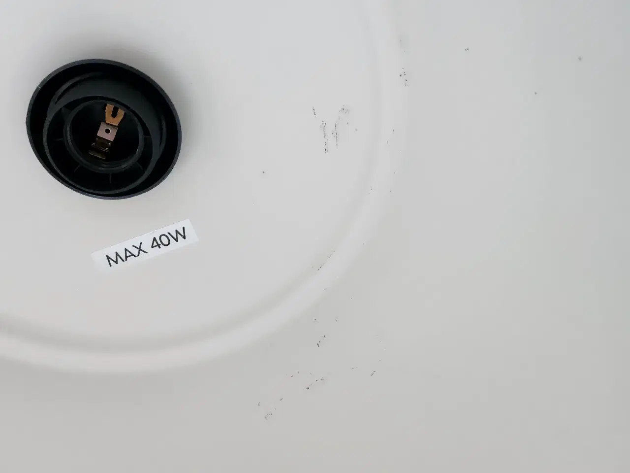 Billede 4 - Stor velholdt Grå lampe i metal