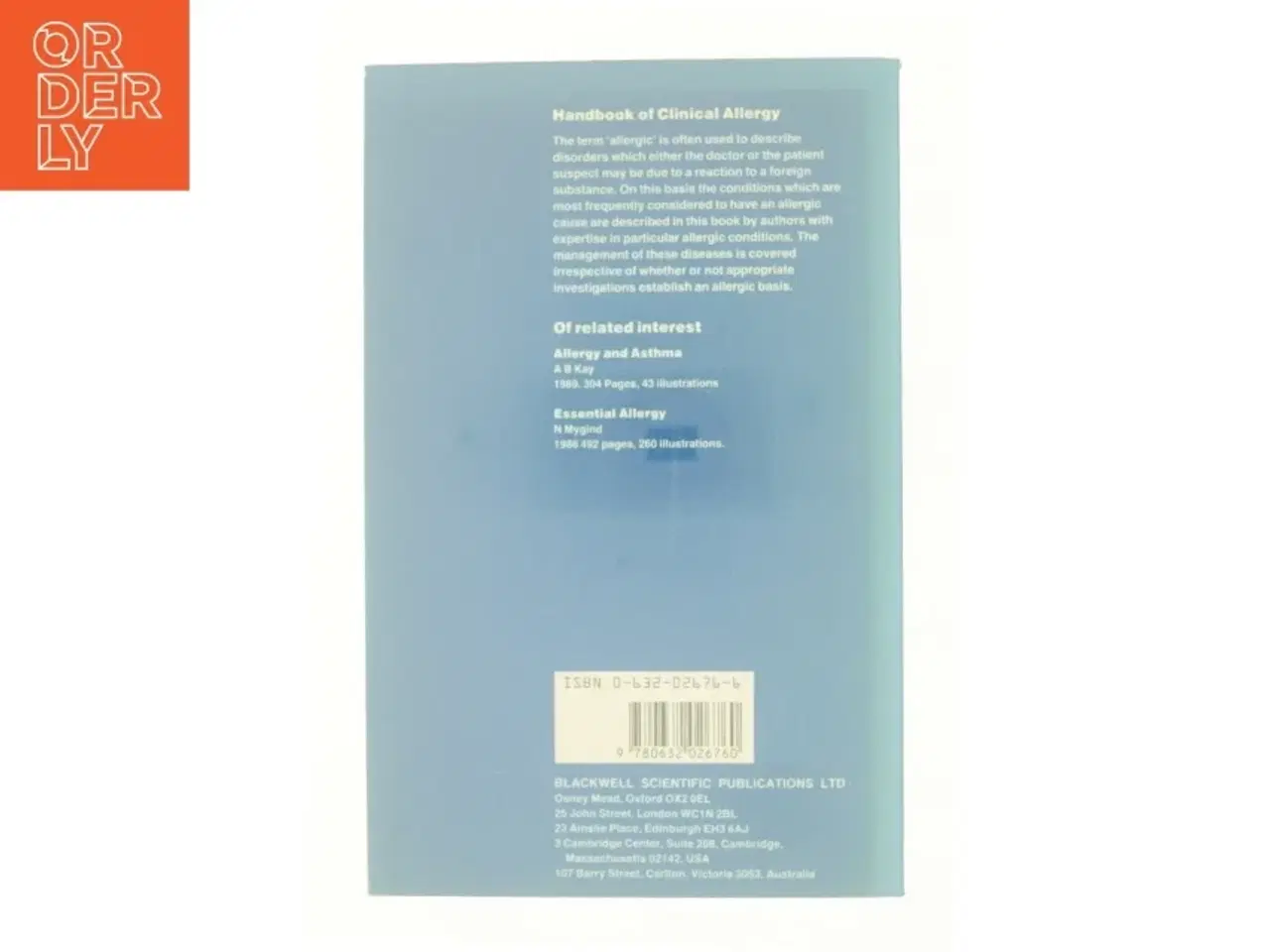 Billede 2 - Handbook of Clinical Allergy af N. Thomson; R. Lever; Eve M. Kirkwood (Bog)