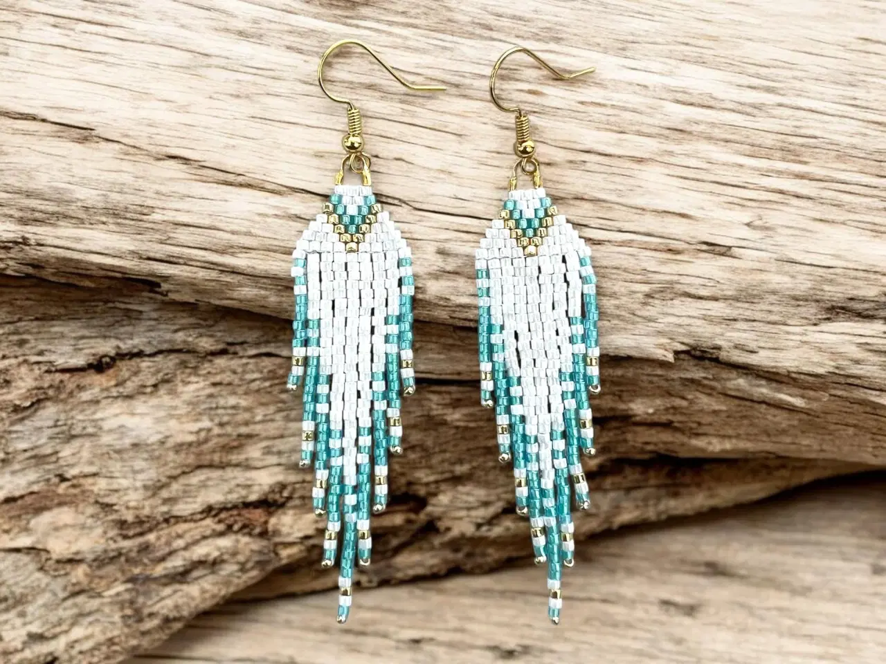 Billede 1 - Grønlandske perle øreringe