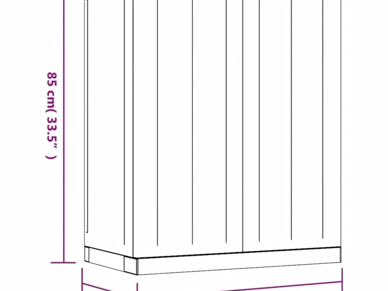 Billede 12 - Haveskab 65x37x85 cm PP sort