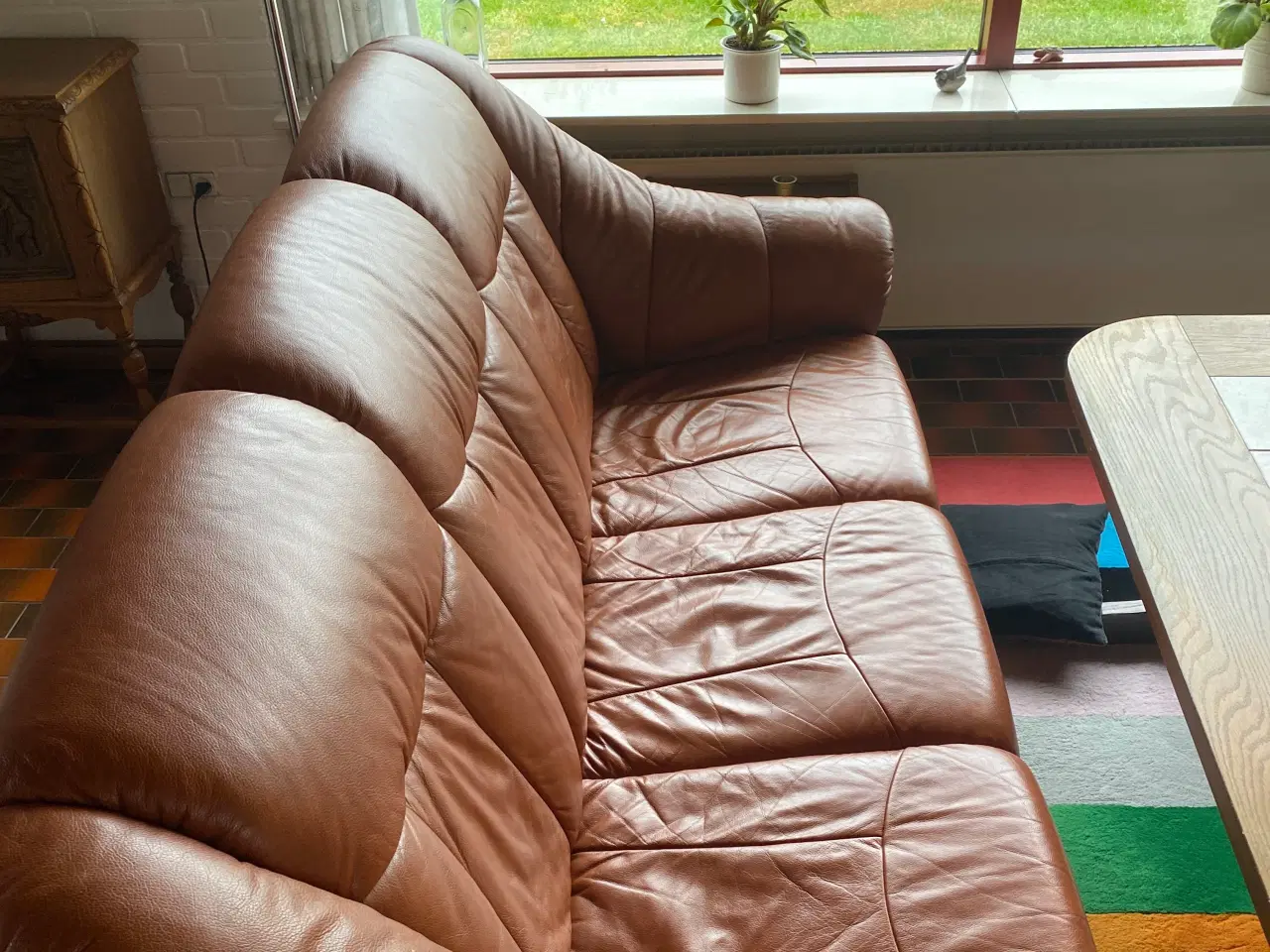 Billede 4 - Lædersofa og flot og blødt læder