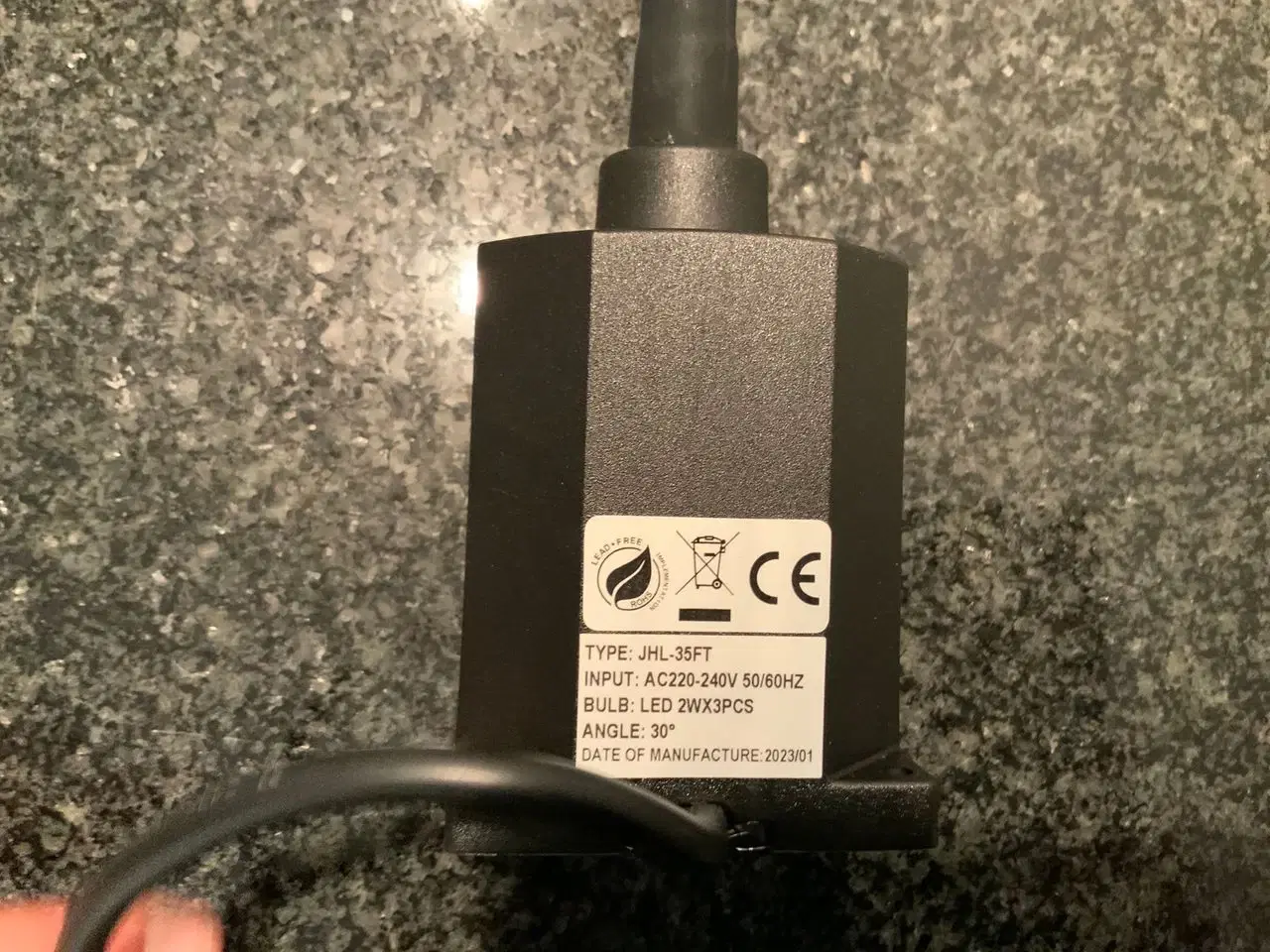 Billede 2 - Maskinlampe i sort metal