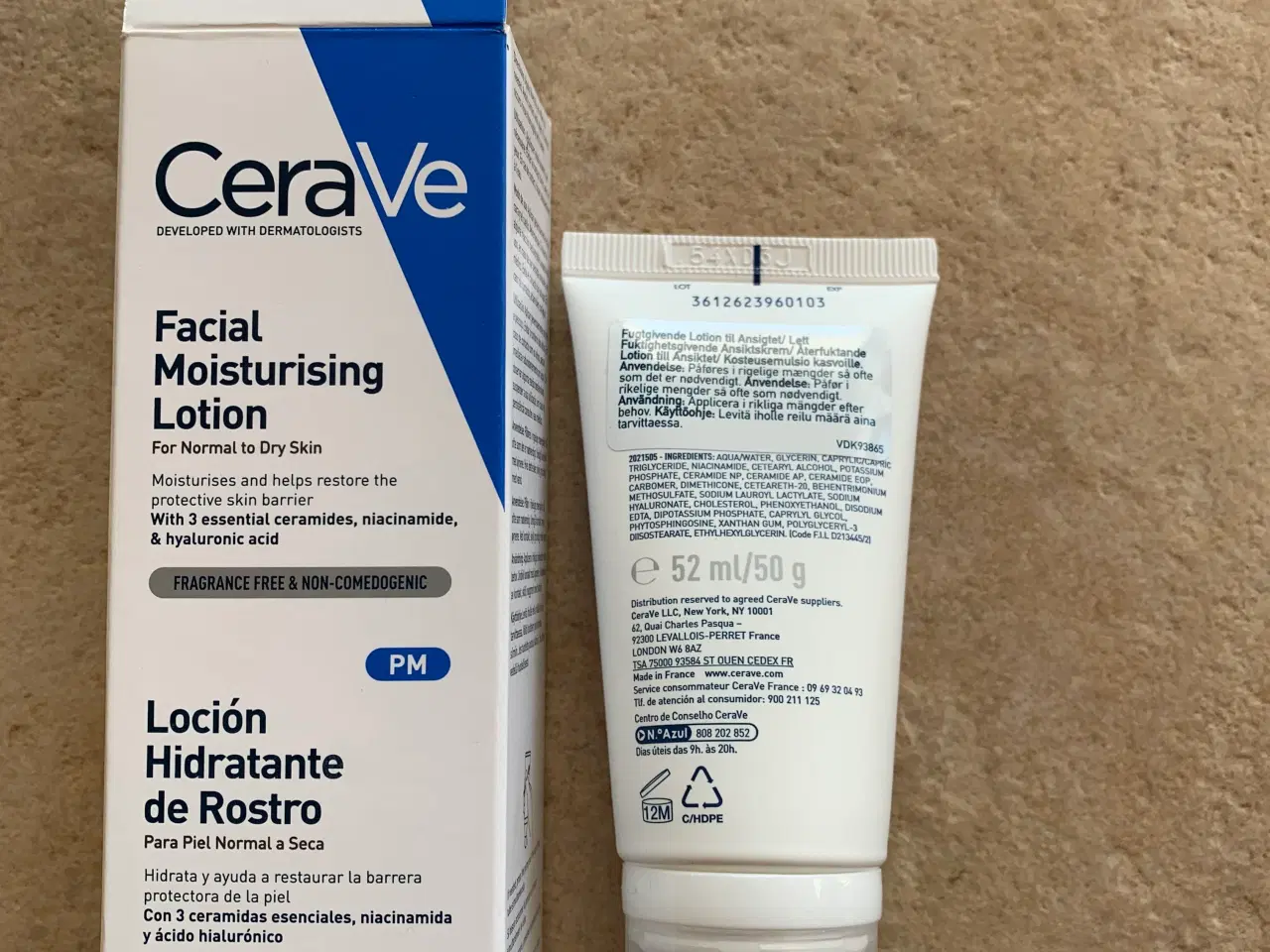 Billede 2 -  Cerave facial moisturising lotion 52 ml 