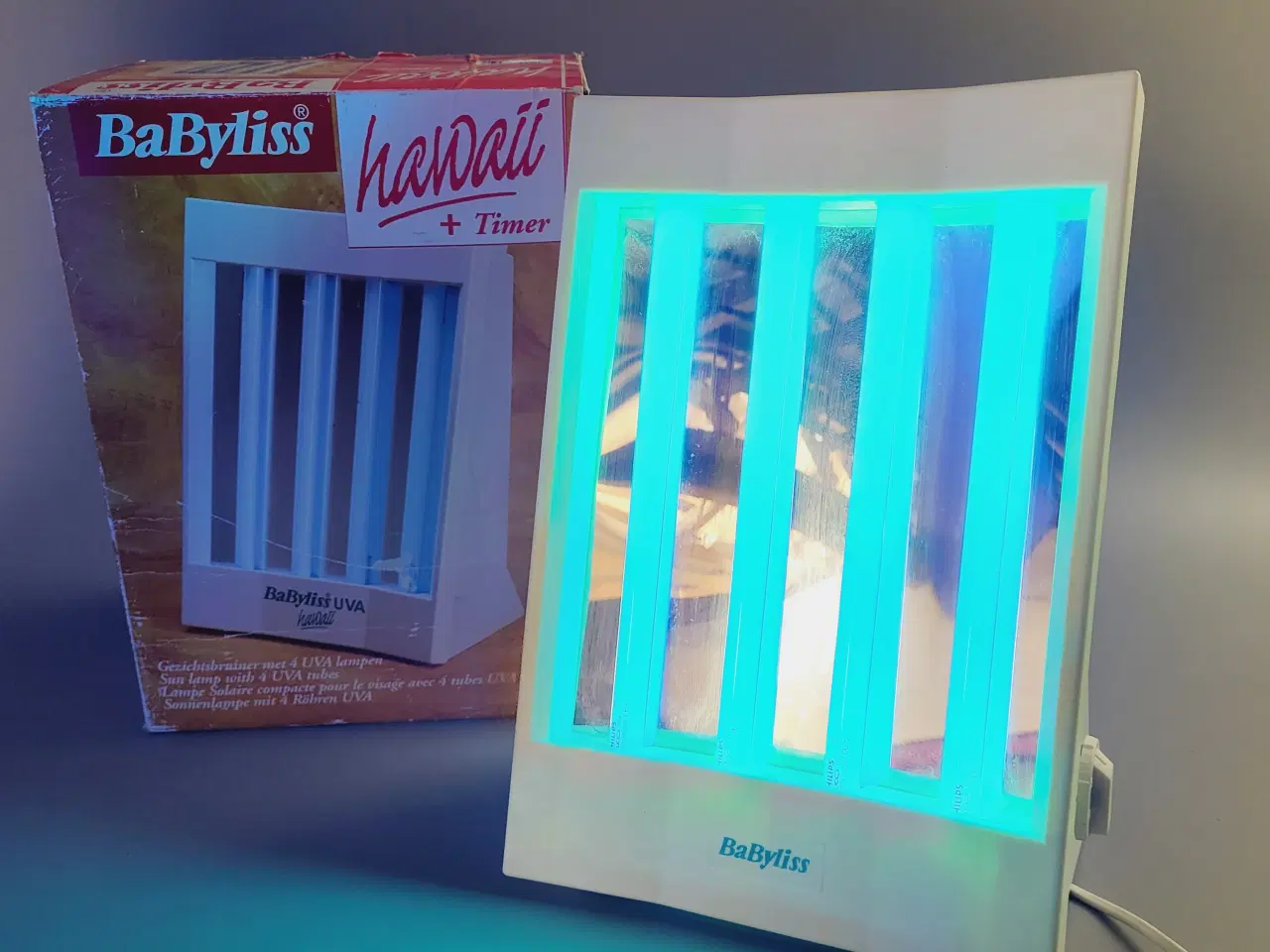 Billede 2 - ⭐️- Ansigtssol BaByliss Hawaii + Timer Solarium